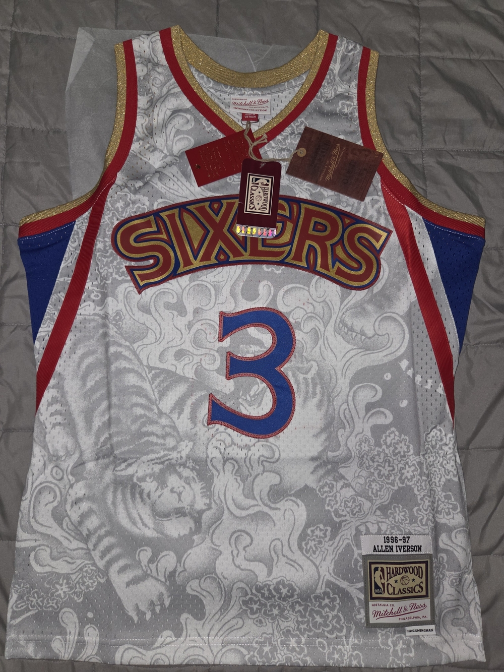 Philadelphia 76ers Allen Iverson Jersey Size Medium New With Tags